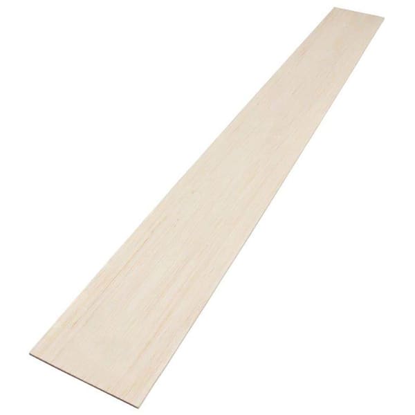 Unbranded 1/8 in. x 3 in. x 3 ft. Balsam Fir Project Board