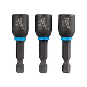SHOCKWAVE Impact Duty 3/8 in. x 1-7/8 in. Alloy Steel Magnetic Nut Driver (3-Pack)