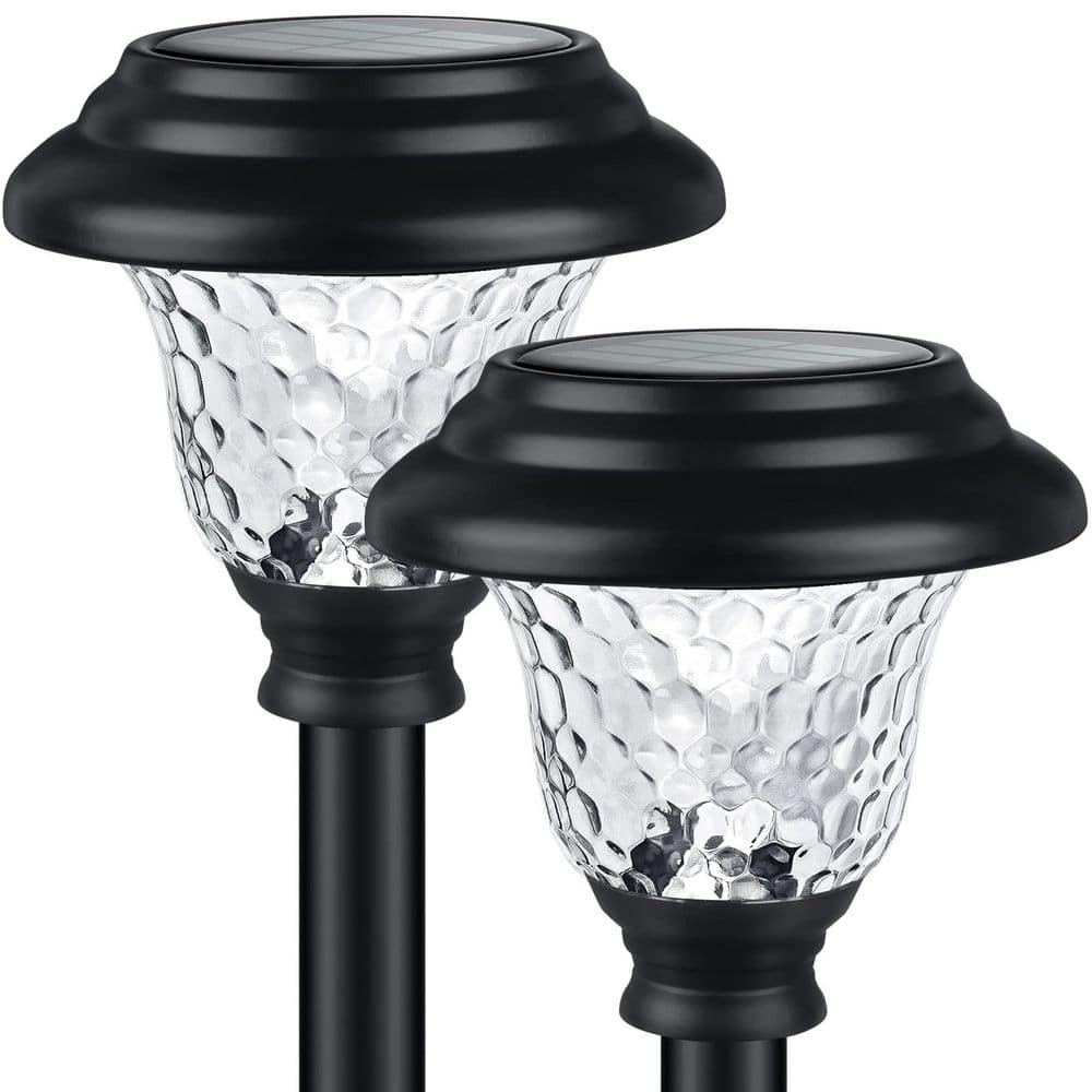 Cool White 2 Pack Solar Pathway Lights, Anti-rust Coating LED Landscape Lighting for Yard price history on PriceWatchPro