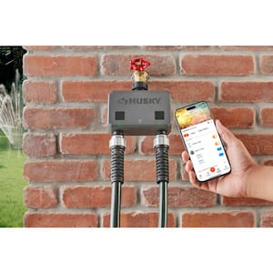 Husky Smart Watering Timer for Irrigation and Sprinklers Powered by Hub Space