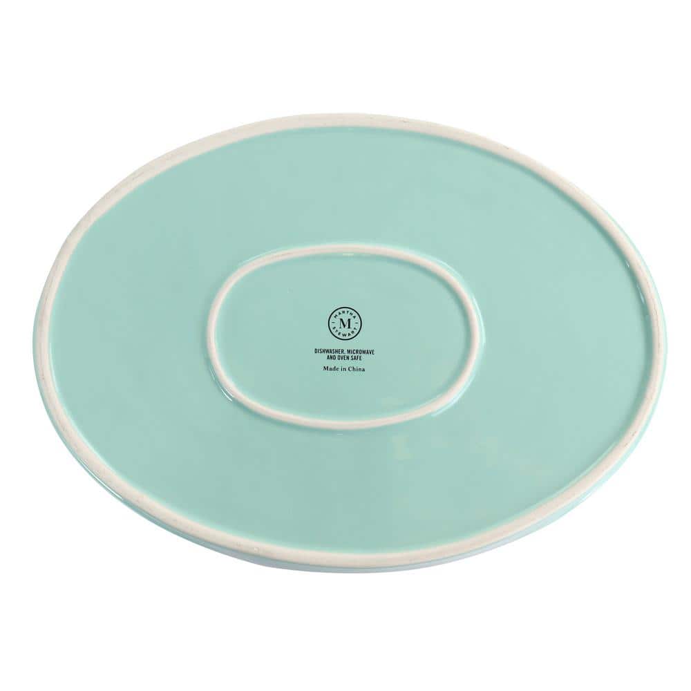 Mint Green 3.5 Qt. Stoneware Oval Baker Dish