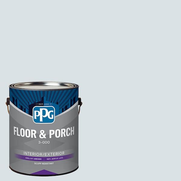 1 gal. PPG1152-1 Subtle Blue Satin Interior/Exterior Floor and Porch Paint