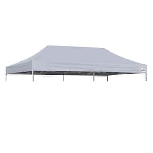 USA New 10 ft. x 20 ft. Pop Up Replacement Canopy Tent Top Cover, Instant Ez Canopy Top Cover Only (Gray)