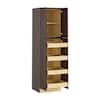Home Decorators Collection Newport 24 in. W x 24 in. D x 84 in. H Assembled Plywood Pantry Kitchen Cabinet in Manganite with 4ROT Soft Close U242484-4T-FMG