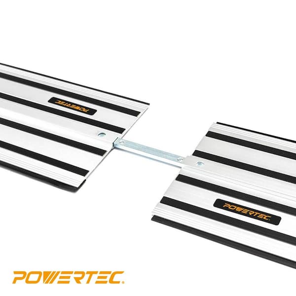 POWERTEC 110 in. Aluminum Guide Rail Joining Set Compatible with