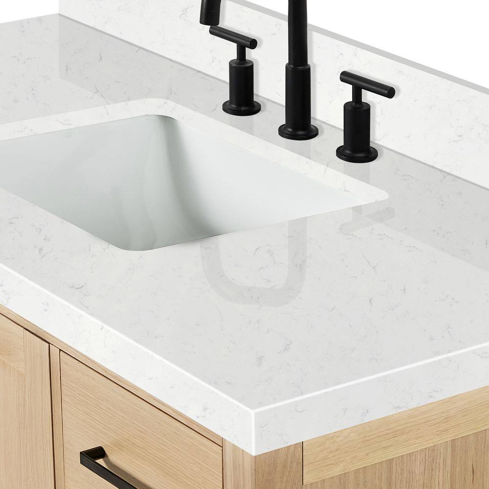 Cambridge 48.25" Oak Single Sink Vanity with Quartz Top