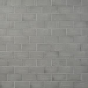Mayan Deco Cemento 3.93 in. x 7.87 in. Matte Ceramic Wall Tile (9.89 sq. ft./Case)