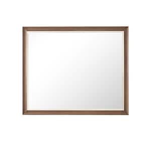 Glenbrook 48.0 in. W x 40.0 in. H Rectangular Framed Wall Mount Bathroom Vanity Mirror in White Wash Walnut