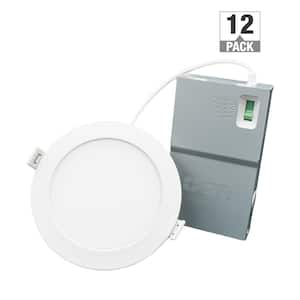 Altair 4in. Canless Downlight 120-277 Volt Integrated LED Recessed Light Trim 800 Lumens 10W Adjustable CCT (12-Pack)