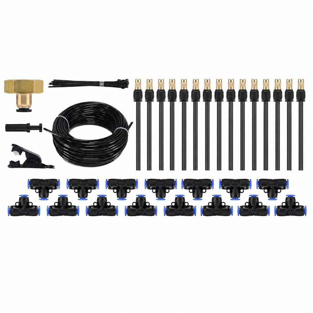 50 ft Drip Irrigation System Kit with Rust-Proof Brass Nozzles, UV-Stabilized Flexible Hose for Lawn, Greenhouse and price history on PriceWatchPro