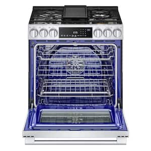 30 in. 6.3 cu. ft. Slide-in Gas Range with ProBake Convection, Easy Clean, Instaview and Air Fry in Stainless Steel