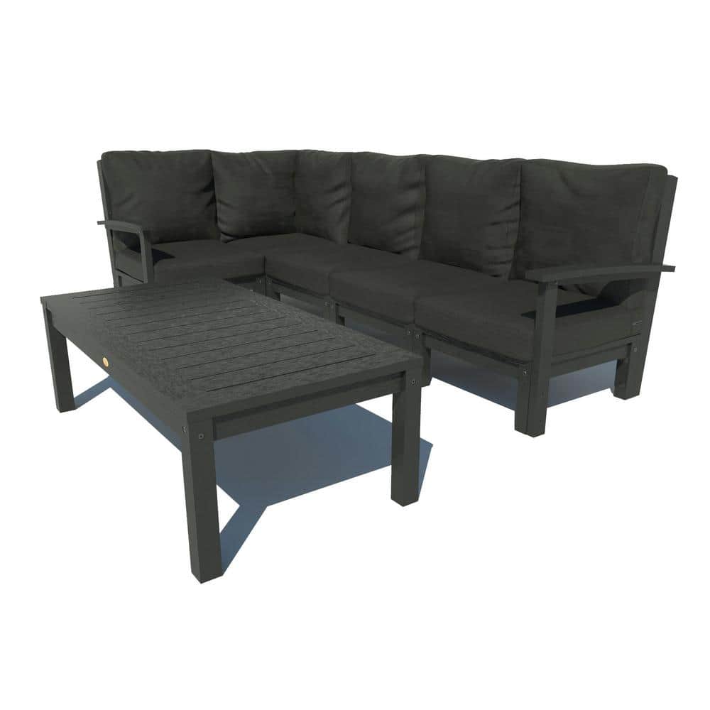 Highwood Bespoke Deep Seating 6Piece Plastic Outdoor Sectional Set