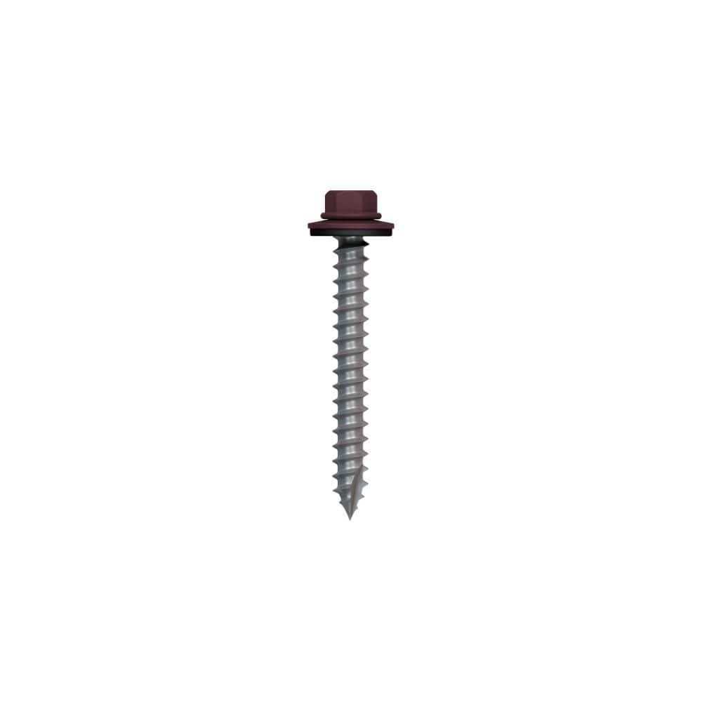 "#14 1-1/2 in. External Hex Steel Screw in Classic Burgundy (250-Piece per Bag)" price history on PriceWatchPro
