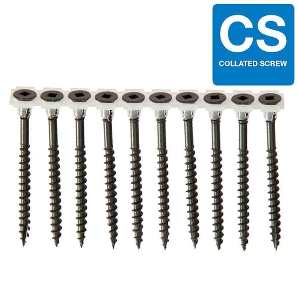 Grip-Rite #8 x 2-1/2 in. Phillips Bugle-Head Coarse Thread Sharp Point Polymer Coated Exterior Screw (1000-Pack)