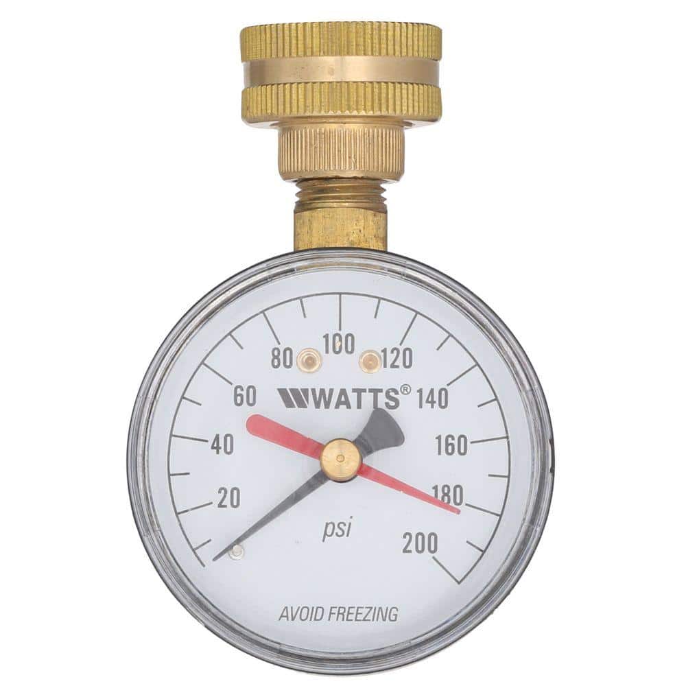 Watts 3/4 in. Plastic Water Pressure Test Gauge DP IWTG - The Home