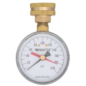 Apollo 3/4 in. Bronze Double Union PEX-B Water Pressure Regulator with  Gauge APXPRV34WG - The Home Depot