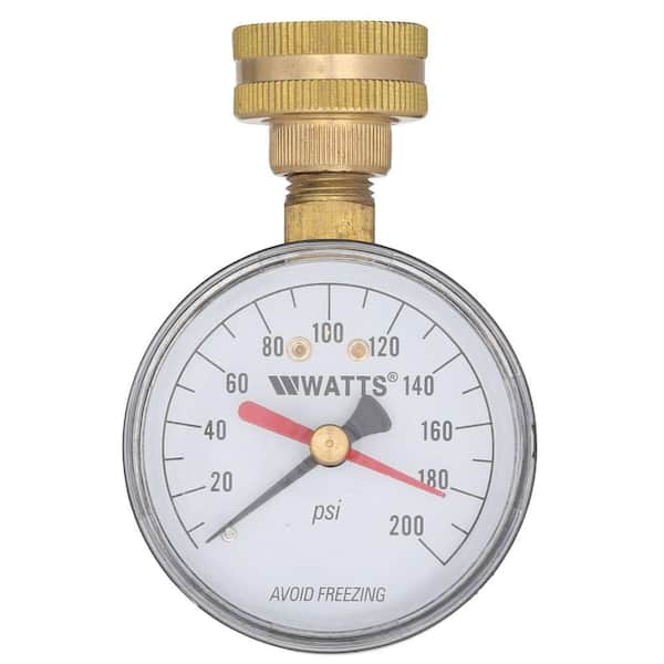 Watts 3/4 in. Plastic Water Pressure Test Gauge
