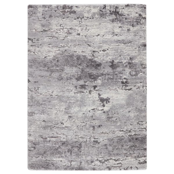 VIBE BY JAIPUR LIVING Coen Gray/Ivory 9 ft. 6 in. x 13 ft. Abstract Area Rug