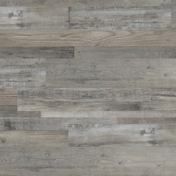 A&A Surfaces Ashen Estate 20 MIL x 7 in. x 48 in. Waterproof Click Lock Luxury Vinyl Plank Flooring (19.02 sq. ft. / case)