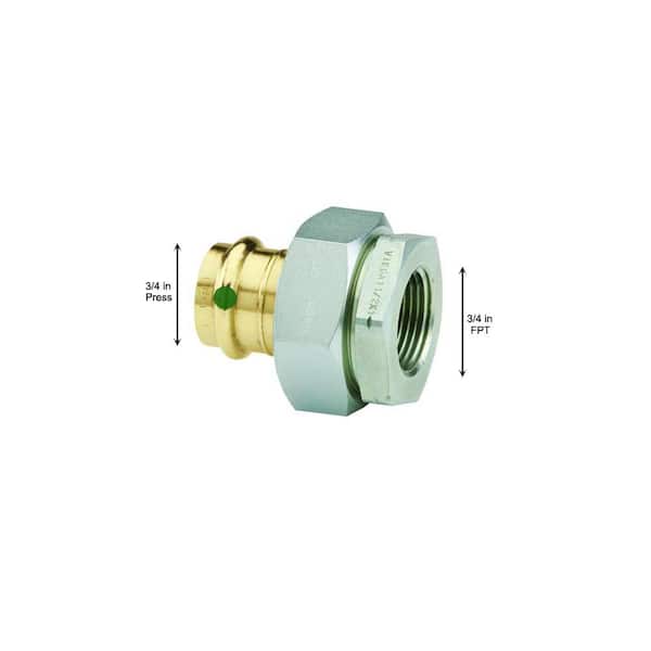 ProPress 3/4 in. Press x 3/4 in. FPT Zero-Lead Bronze Di-Electric Union
