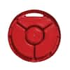 BUCKET BOSS 12.25 in. 5 Gal. Bucket Plastic Seat Lid Small Parts Organizer  in Red 10010 - The Home Depot