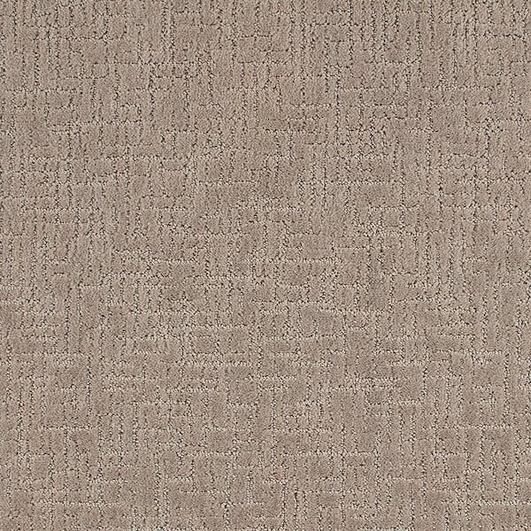 Home Decorators Collection Brasswick  - Shipwreck - Brown 24 oz. Polyester Pattern Installed Carpet