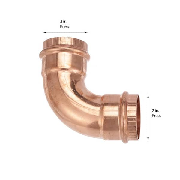 Viega ProPress 2 in. Press Copper 90-Degree Elbow 77042