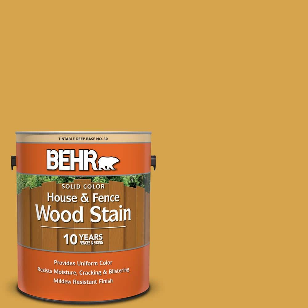 BEHR 1 gal. #M290-6 Plantain Chips Solid Color House and Fence Exterior  Wood Stain 03001 - The Home Depot