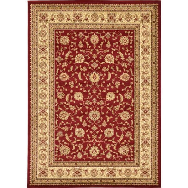 Unique Loom Voyage St. Louis Red 8' 0 x 11' 4 Area Rug