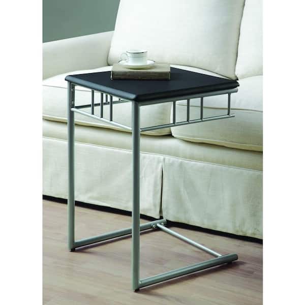 Monarch Specialties Black and Silver End Table