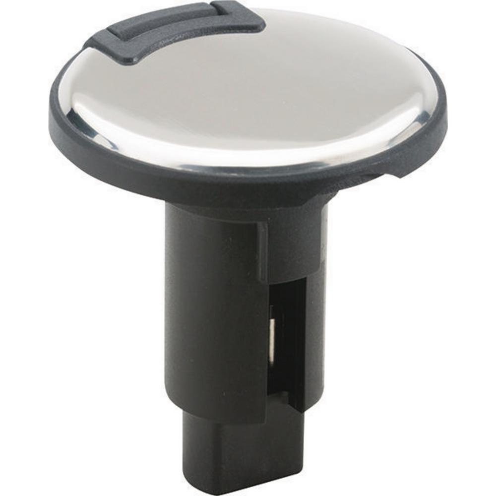 Round Series, 2-Pin, LightArmor Plug-in Base in Stainless Steel