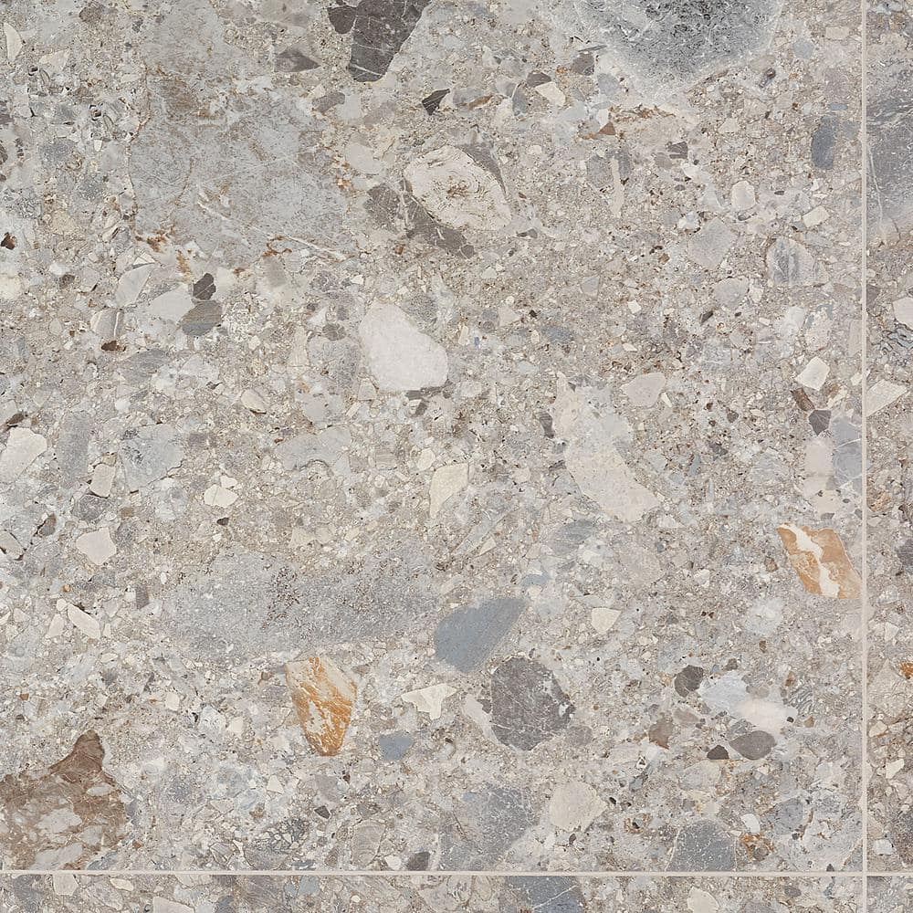 Venitia Matte Gray Porcelain 24" x 24" Floor and Wall Tile