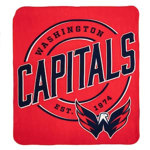 NHL Capitals Multi-Color Campaign Fleece Throw Blanket