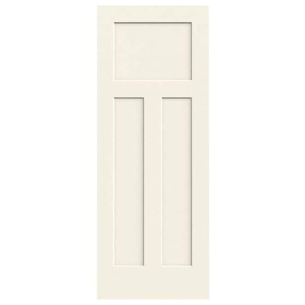 JELD-WEN 36 in. x 80 in. Craftsman Vanilla Painted Smooth Molded Composite MDF Interior Door Slab