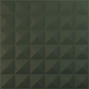 19 5/8 in. x 19 5/8 in. Damon EnduraWall Decorative 3D Wall Panel, Satin Hunt Club Green (12-Pack for 32.04 Sq. Ft.)