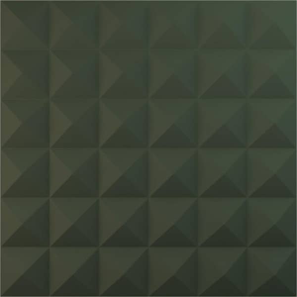 Ekena Millwork 19 5/8 in. x 19 5/8 in. Damon EnduraWall Decorative 3D Wall Panel, Satin Hunt Club Green (12-Pack for 32.04 Sq. Ft.)
