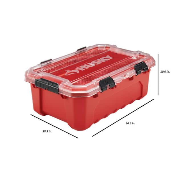 Duty Storage Waterproof Plastic Storage Bins Husky