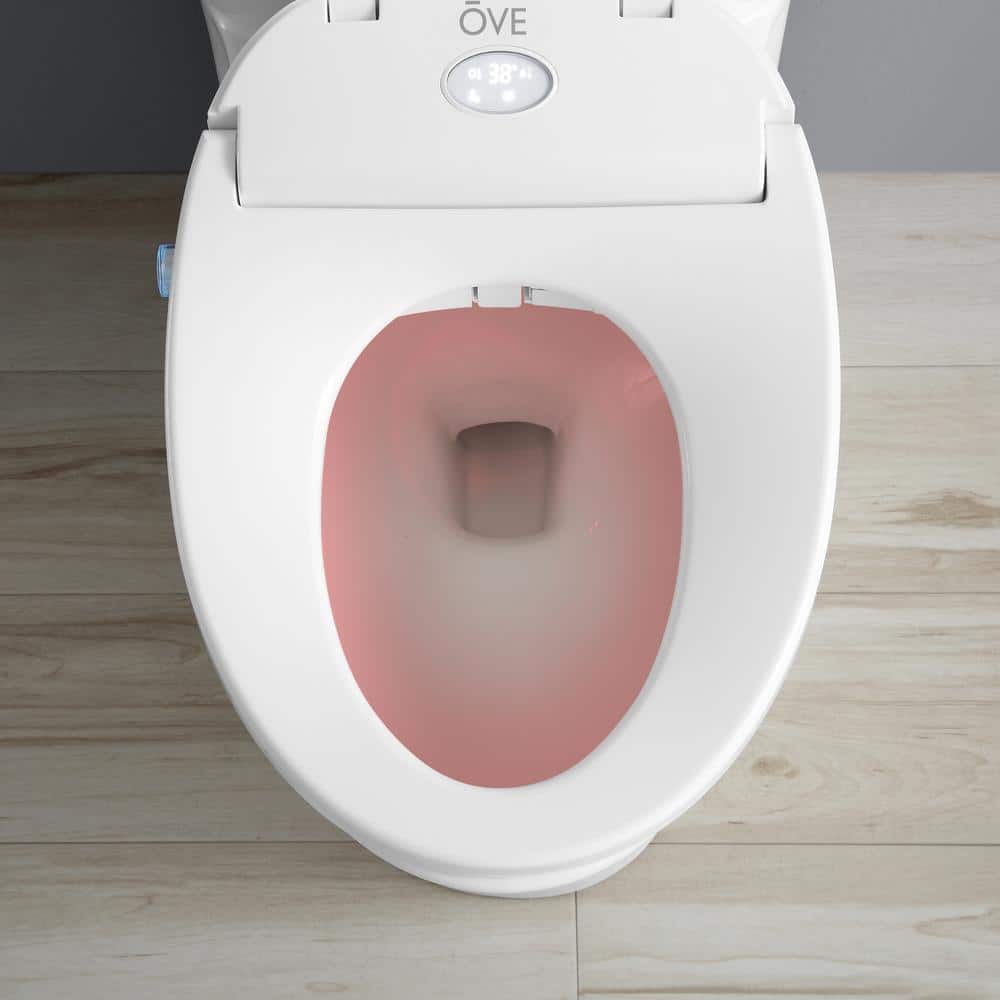 Volta White Elongated Dual Flush Smart Toilet with Bidet