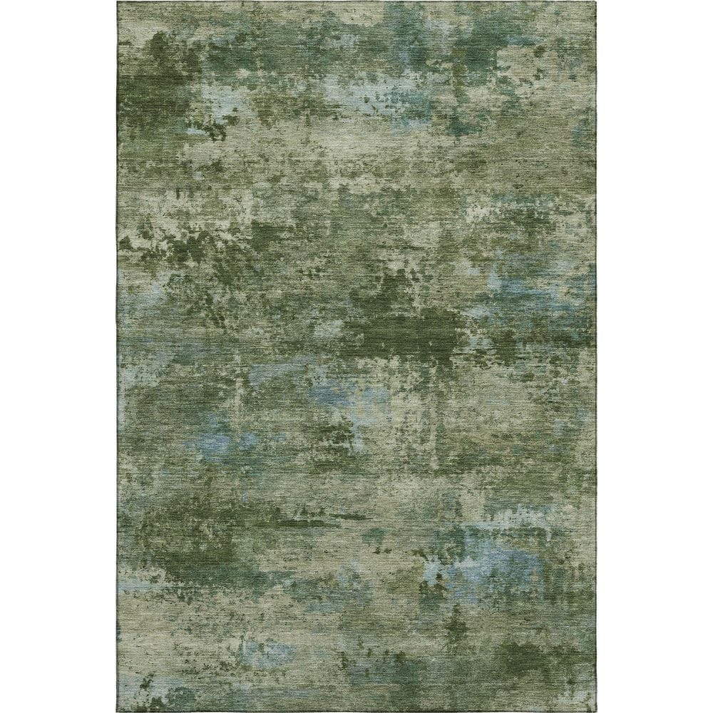 Mayfield Premium Machine Washable Abstract AMF2370 Green 3 ft. x 5 ft. Area Rug price history on PriceWatchPro
