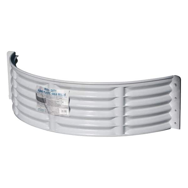 Amerimax Home Products 37 in. x 12 in. Gray Vinyl Window Well