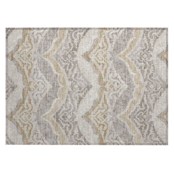 Chantille Machine Washable Indoor/Outdoor Abstract ACN3149 Ivory 2 ft. x 3 ft. Accent Rug