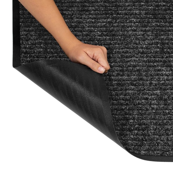TrafficMaster Enviroback Charcoal 5 ft. x 7 ft. Non-Slip Indoor