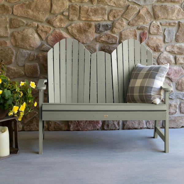 Hamilton 4ft 2-Person Eucalyptus Recycled Plastic Dining Height Bench