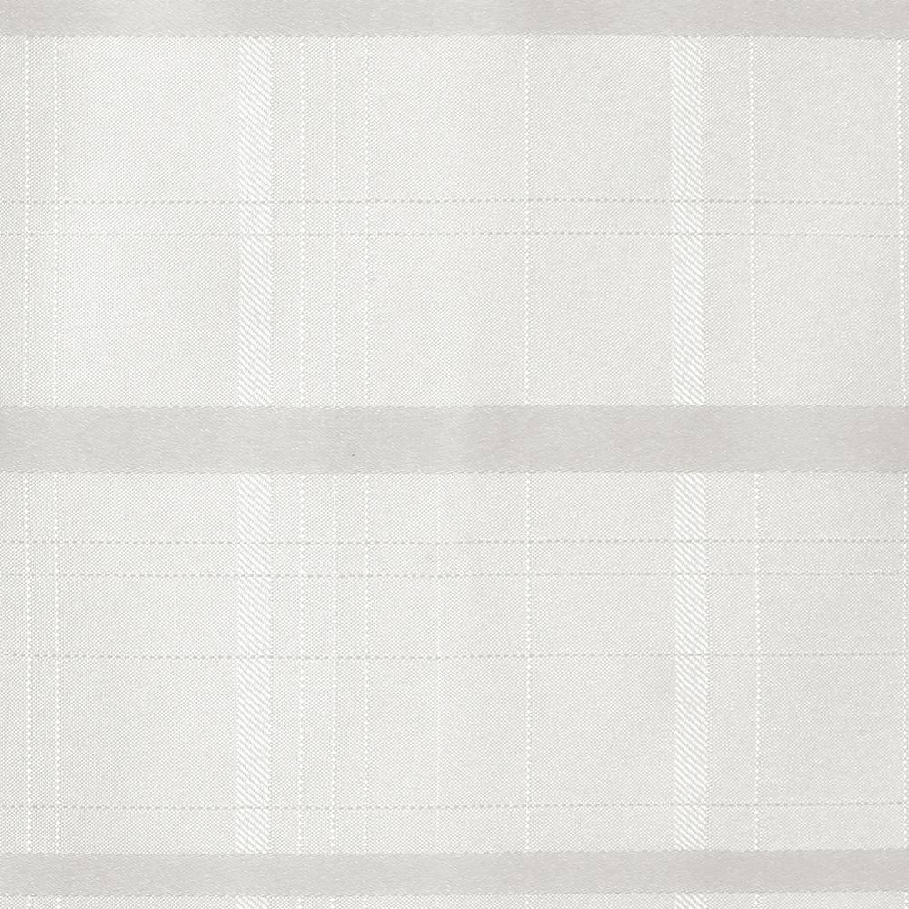 White Plaid Polyester Stain Resistant Napkin Set of 4