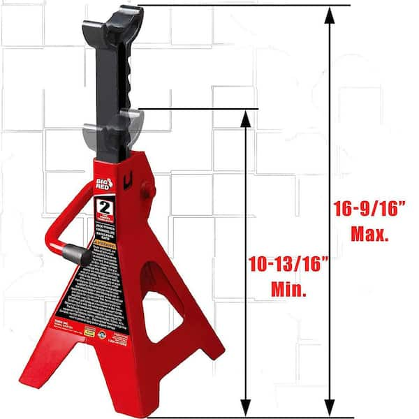 Big Red T82040 2-Ton Trolley Floor Jack with 2-Ton Jack Stands and Shop Creeper - 3