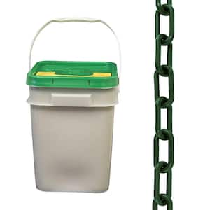 1.5 in. (#6, 38 mm) x 300 ft. Pail Evergreen Plastic Chain