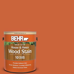 1 gal. #S-H-250 Pumpkin Patch Solid Color House and Fence Exterior Wood Stain