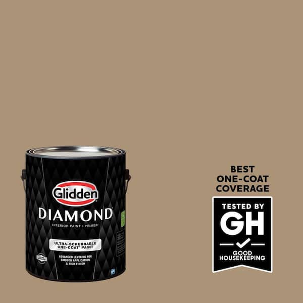 Glidden Diamond 1 gal. PPG1085-5 Sauteed Mushroom Semi-Gloss Interior Paint with Primer