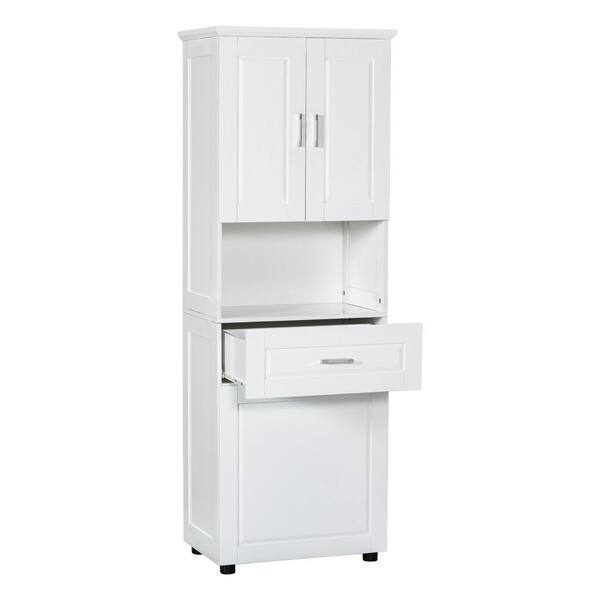 家具 hiwa EPOWP 24.72 in. W x 16.29 in. D x 69.92 in. H White MDF