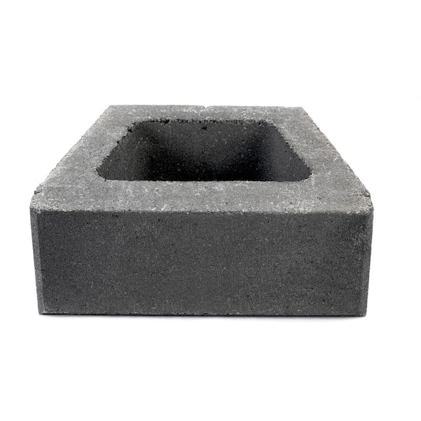 Unbranded Manorstone Elite Smooth 6 in. x 16 in. x 12 in. Charcoal Concrete Retaining Wall Block (54-Pieces/36 sq. ft./Pallet)